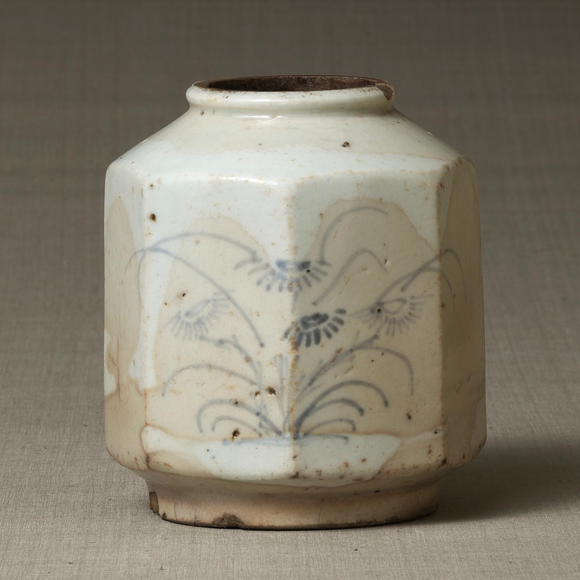 中国 染付 面取瓶 龍鳳花之図 中国 染付 面取瓶 龍鳳花之図 中国 染付