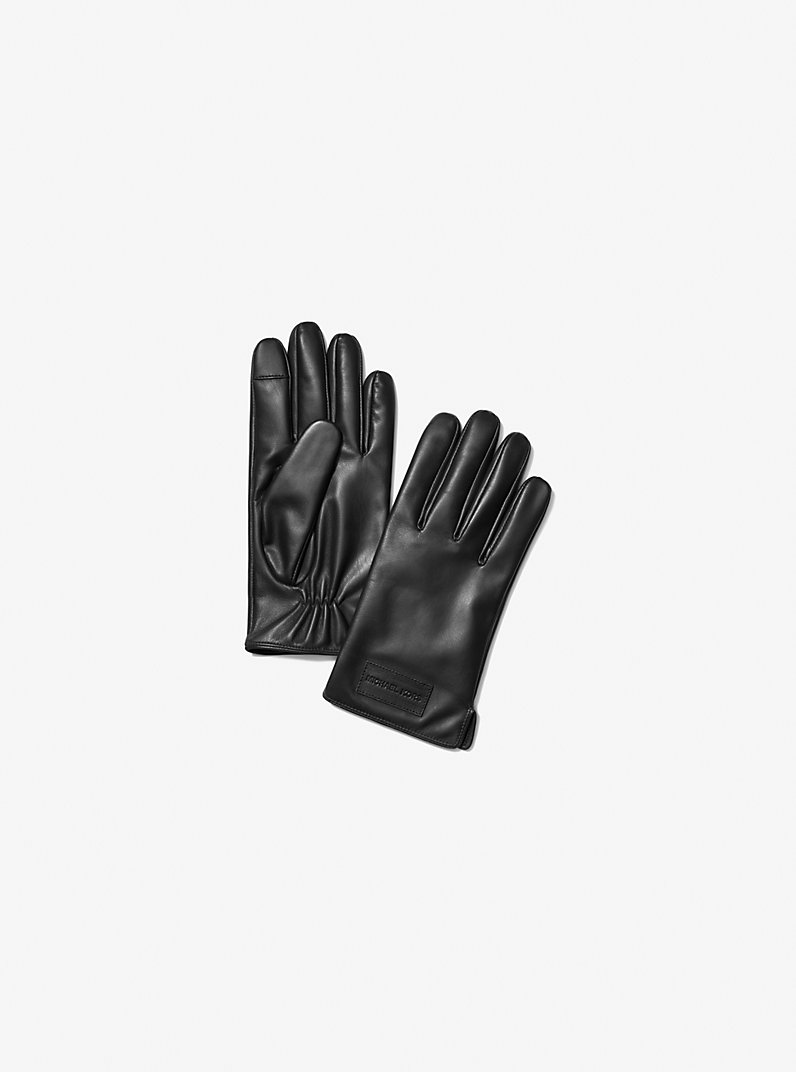 Leather Gloves in BLACK | Michael Kors [US] in BLACK | Michael