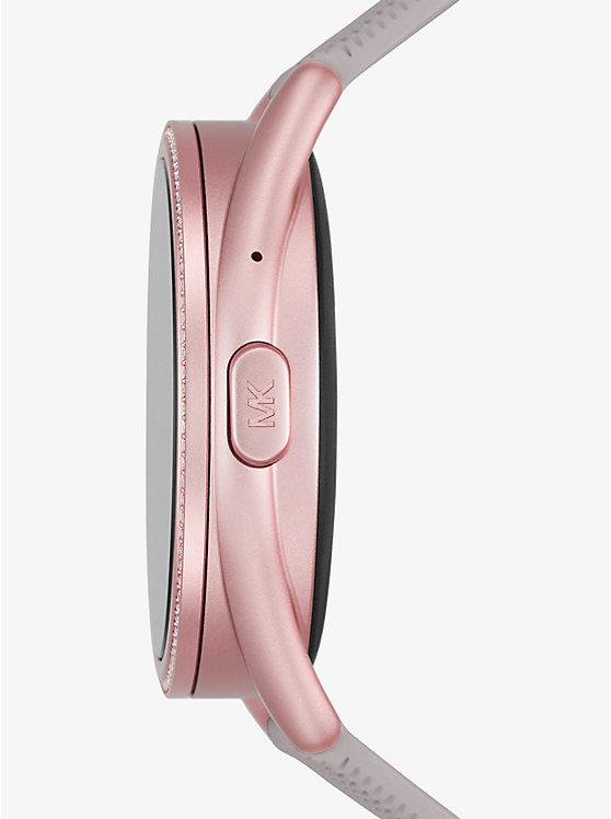 MICHAEL KORS ACCESS ピンクレザーバンド Amazon.com: Michael Kors