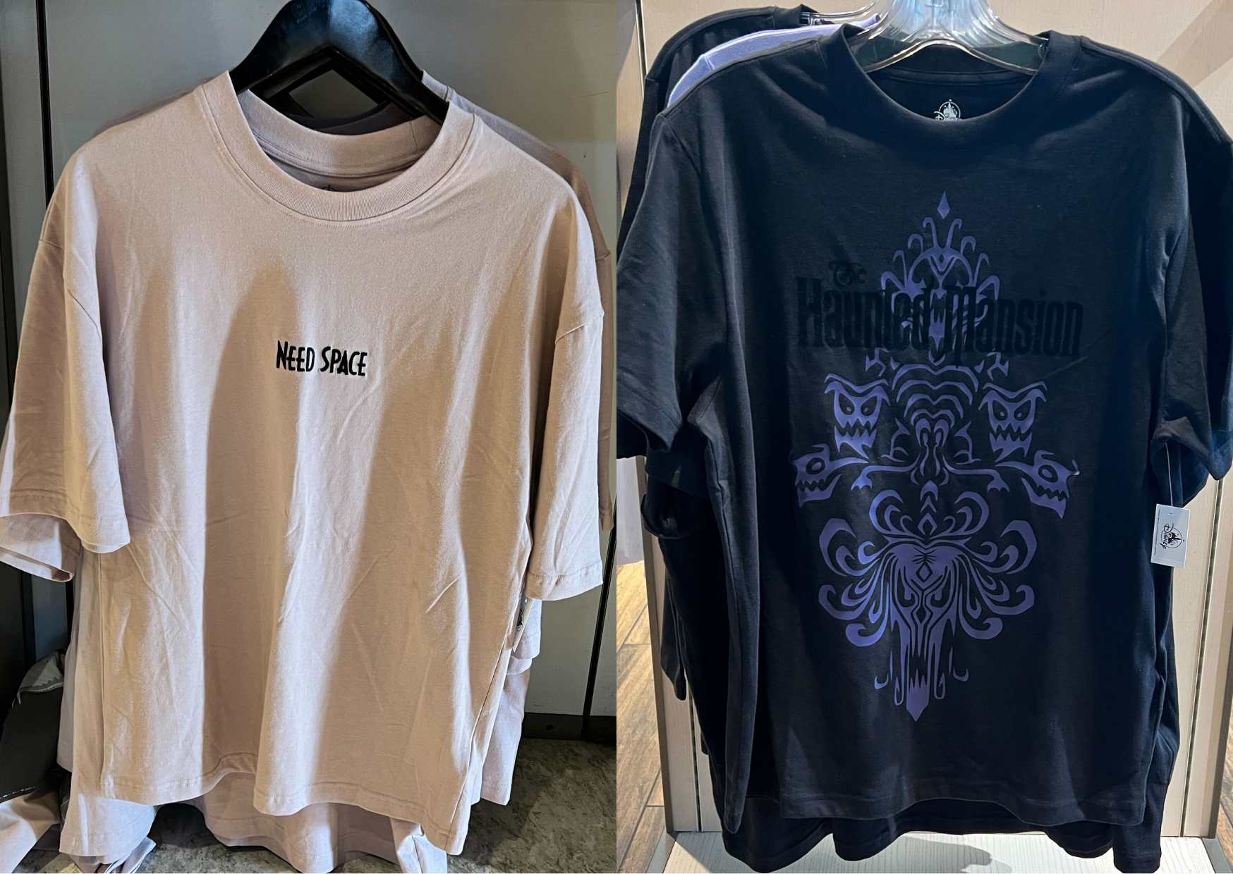 Haunted Mansion and Space Mountain Shirts Have Materialized in