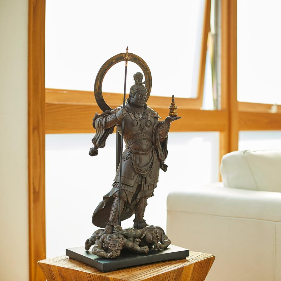 欅毘沙門天30cm #068