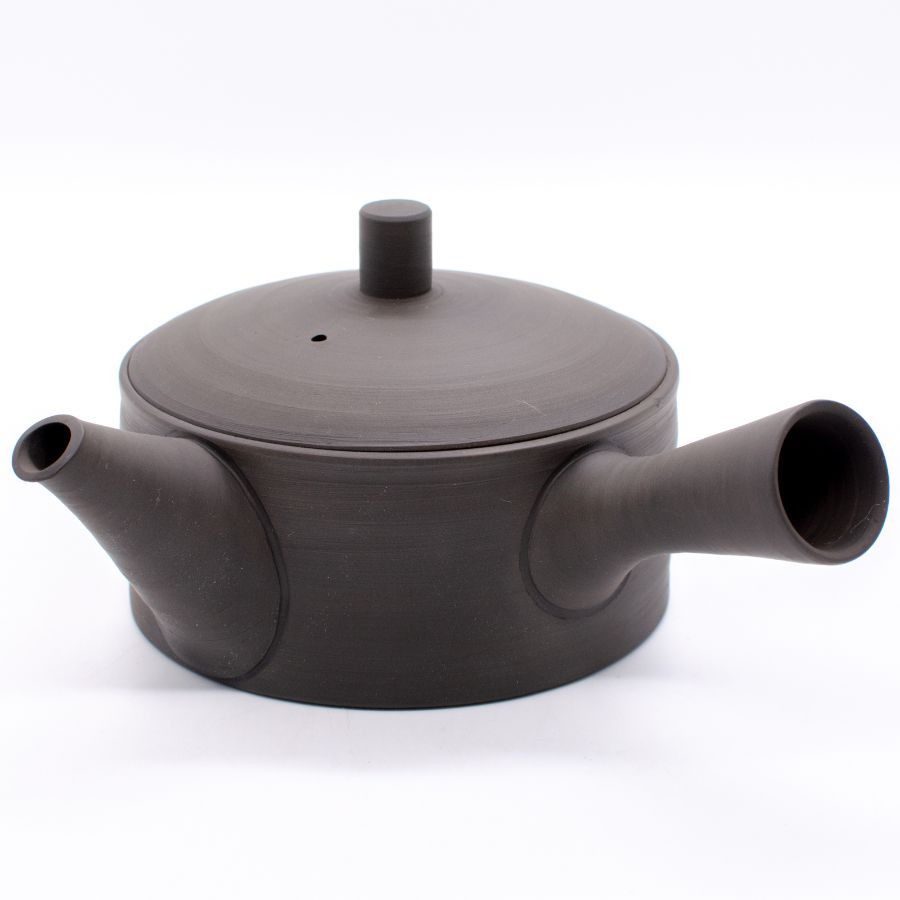 岩瀬弘二＞常滑焼 急須 約250ml 14号 黒泥平切立筋引 | 愛知県常滑市