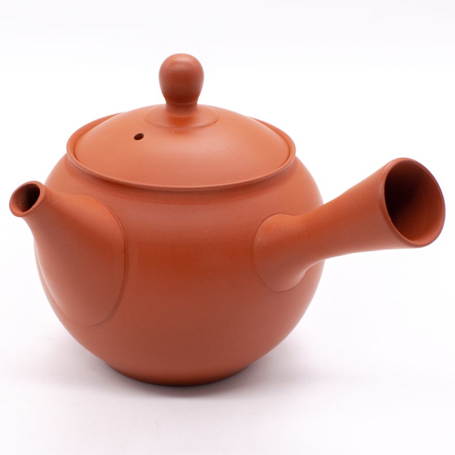 岩瀬弘二＞常滑焼 急須 約290ml 16号 朱泥丸形 木箱入 | 愛知県常滑市