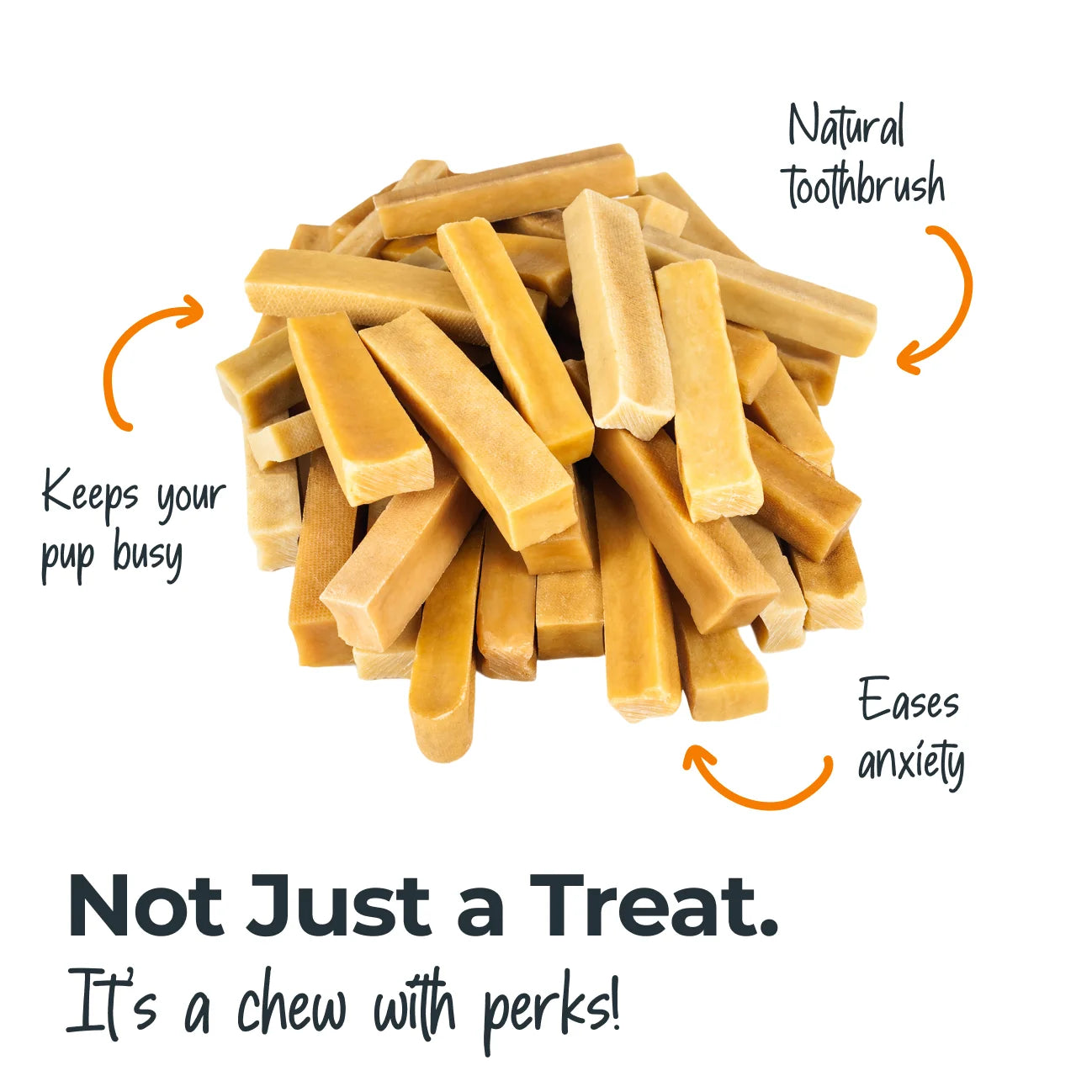 Bulk Bucket Large Yak Cheese Dog Chews