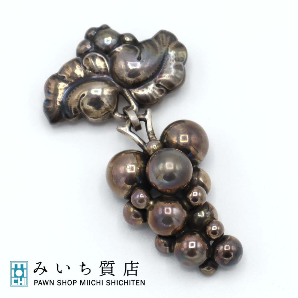 ブローチ ジョージジェンセン GEORG JENSEN 217B ぶどう 葡萄 ピン