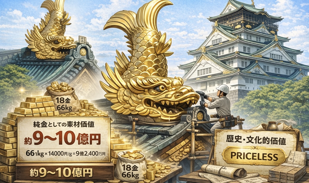 大阪のシンボル：大阪城にまつわる鯱鉾について！ | 株式会社三輝工業