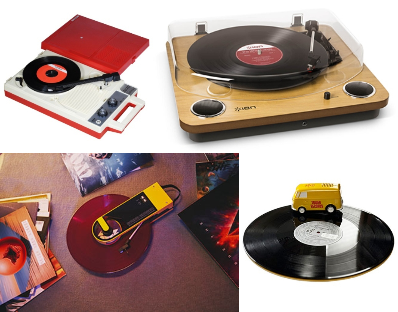 レコードを手軽に聴こう! レトロなポータブルから可愛いレコード