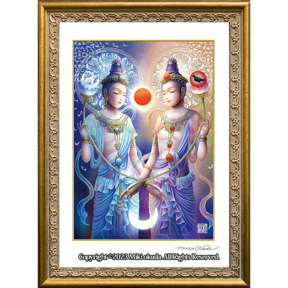 日光菩薩・月光菩薩】それぞれの役割│開運仏画・ジクレー版画│日本の