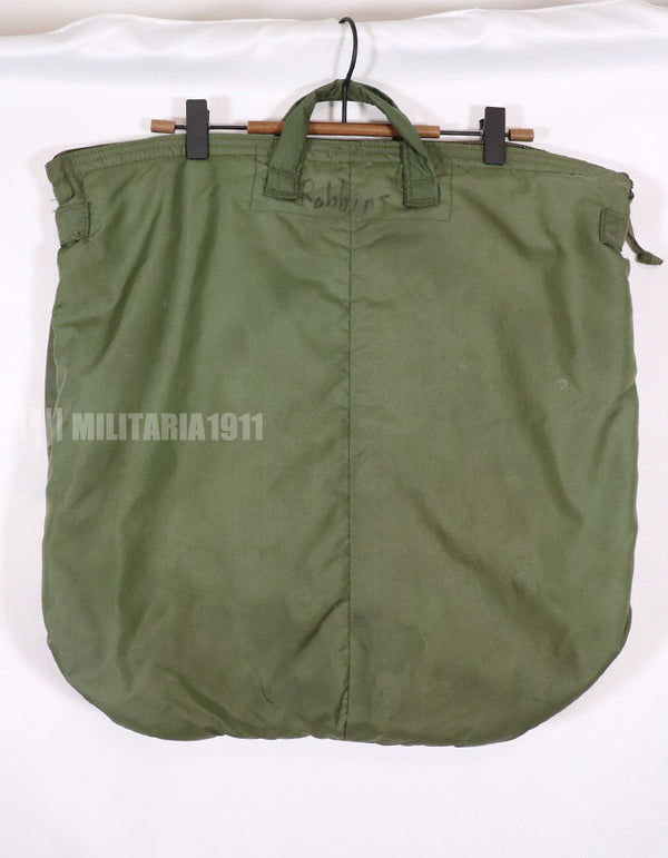 実物 米軍放出品 91年製 ヘルメットバッグ 汚れあり 中古品