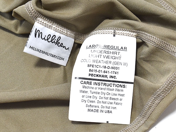 米軍実物 GEN3 ECWCS LEVEL1 アンダーシャツ アンダーパンツ セット