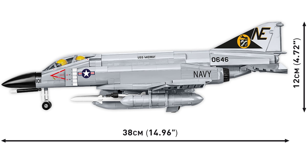 COBI F-4 Phantom II US NAVY #5897 - Military Bricks I Cobi Brand