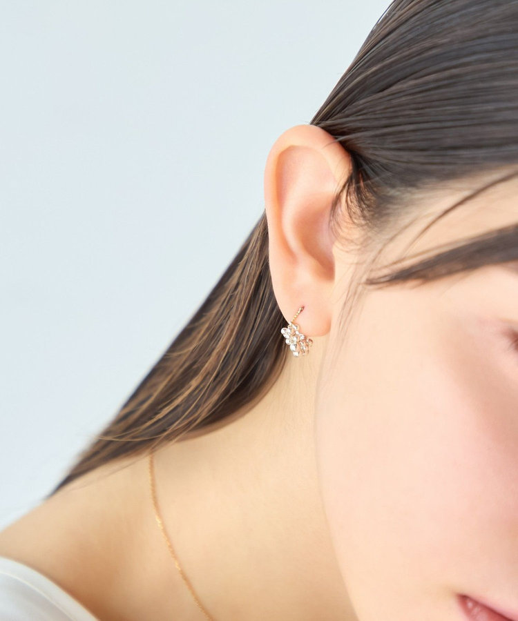 Atelier el Pearl+K10ピアス 新品試着のみ atelier el 神戸の