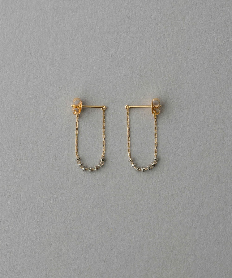 K18YG e_Grain バイカラー ピアス（270880） ｜ women（ウィメンズ