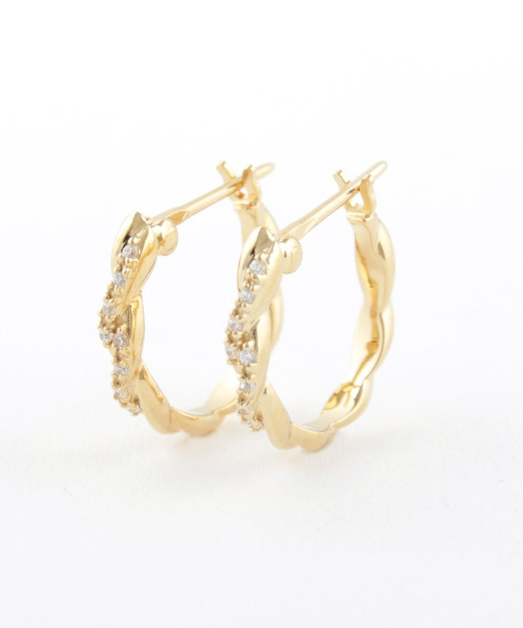 フープ ピアス ジルコニア（075091-075092） ｜ women（ウィメンズ