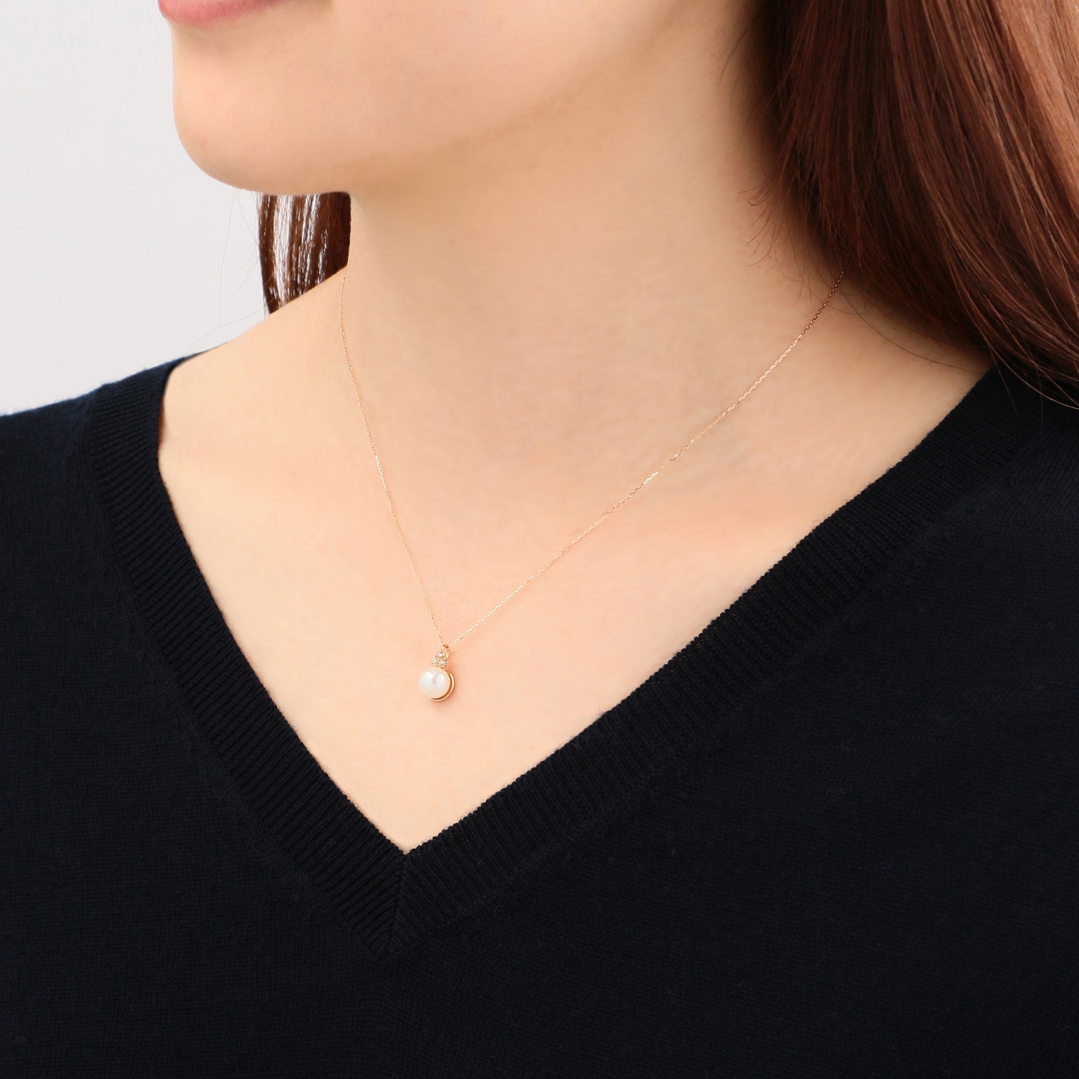 pekorin様 k18ネックレストップ グレープガーネットあこや真珠4点