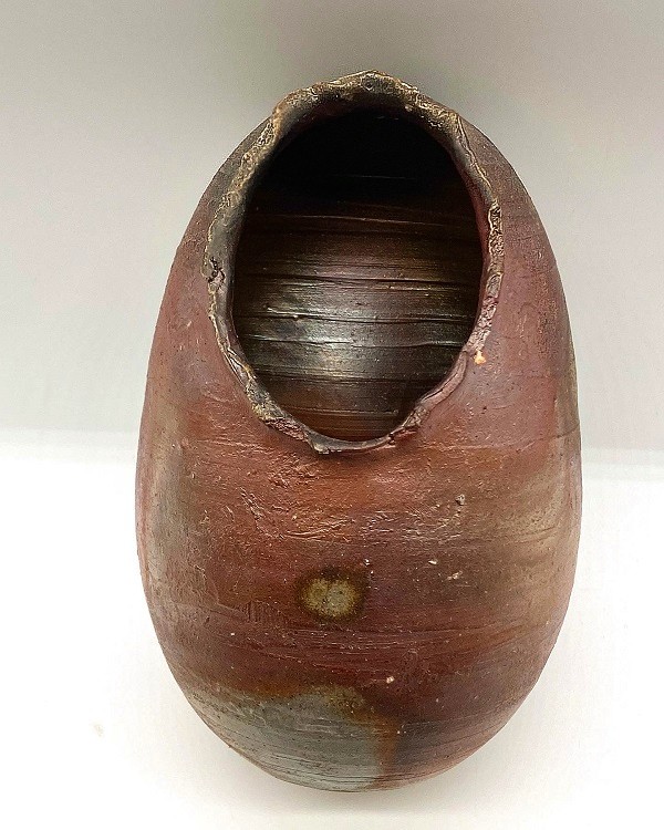 備前焼 花入れ （卵） - アイリス備前焼陶房のオンラインショップ