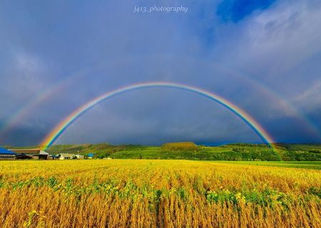 二重にかかる虹（津別町） | 北海道ミライノート