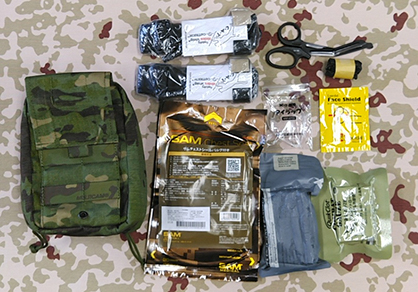 個人携行救急品 ブローアウトキット ドロップタイプ 18式対応 個人携行