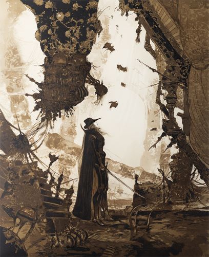 天野喜孝 版画・バンパイアハンターD