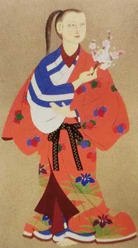 森田曠平【美人画】 【春夏秋冬-冬】lithograph 99限定 森田曠平【美人