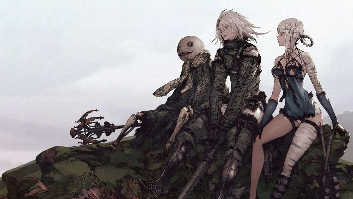 ニーアオートマタ ニーアレプリカント 複製原画 NieR Art 囚ワレタ絆