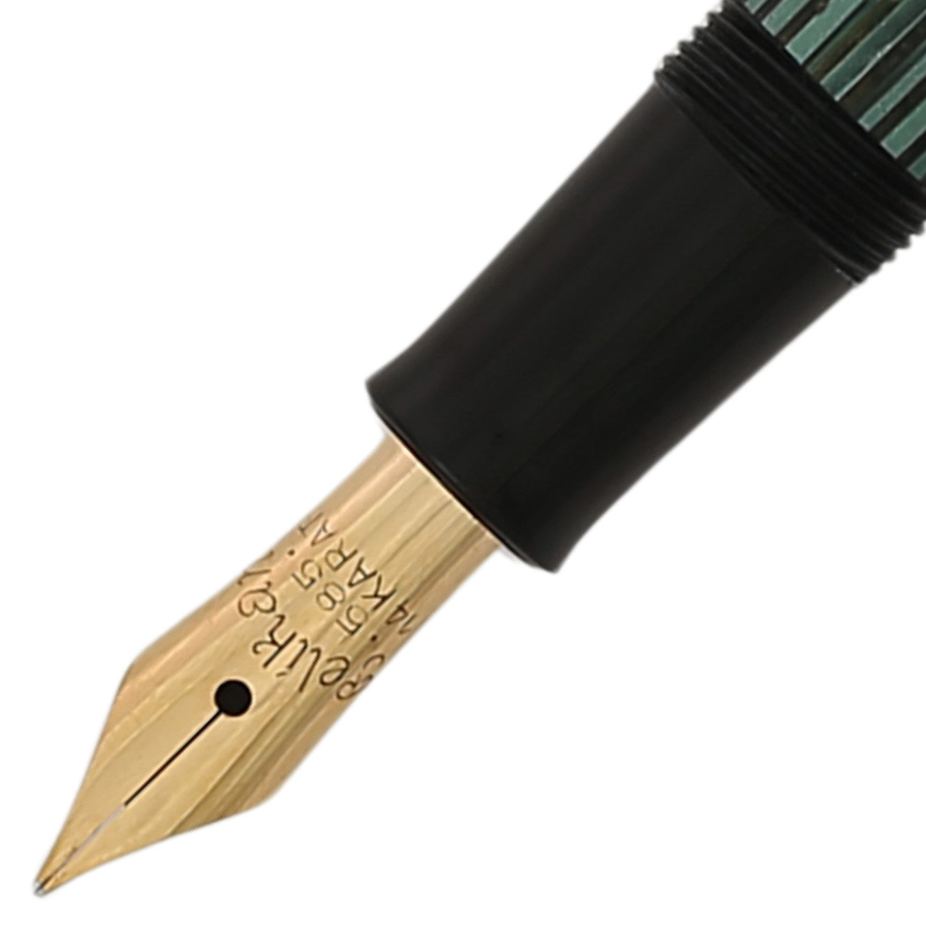 Pelikan 400 Green-Black Fountain Pen, 1950's - Preowned – missing