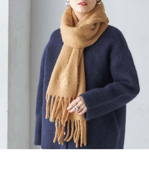 公式】エンブロイダード パッチ カシミヤ マフラー｜コーチ