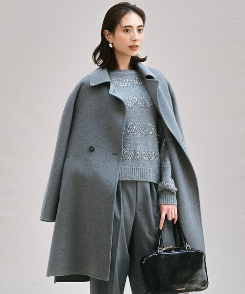 滝沢眞規子さん着用/Oggi掲載】MANTECOPure リバーコート｜ニジュウ