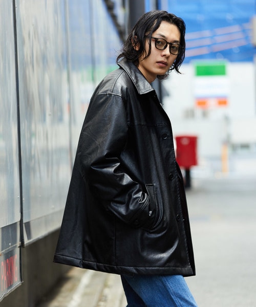 大きいサイズ フリークスストア ゴートレザー XL シングルライダーズ