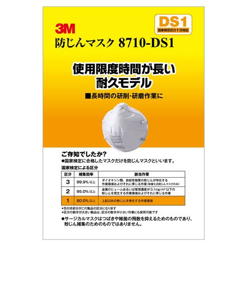 3M 防じんマスク 8710-DS1 22枚入 2セット 3M 使い捨て式防じんマスク 8710