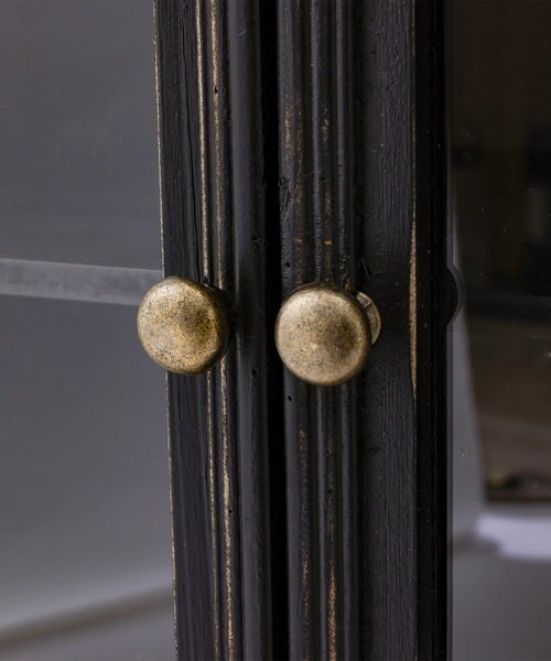 salut サリュ ゴシック ガラスキャビネット ブラック Salut! サリュ