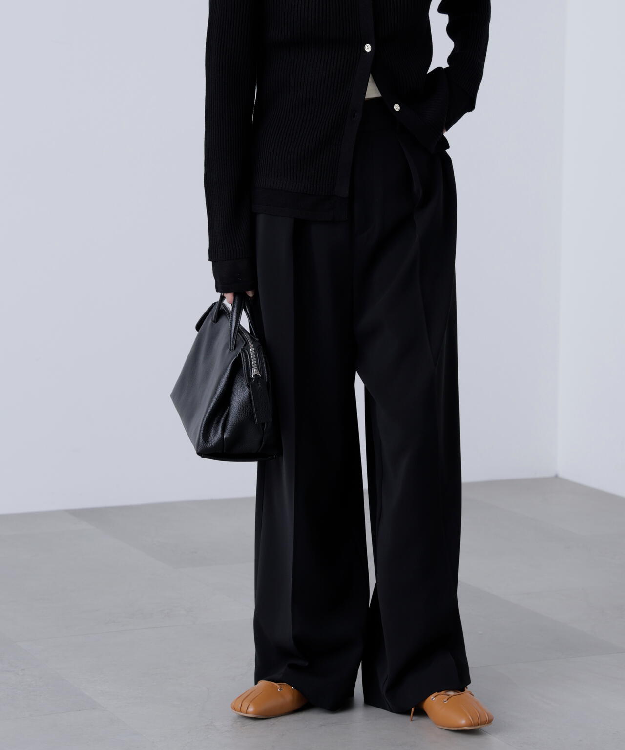 はかな企画】【低身長向けXXSあり】2タックハイウエストスラックス