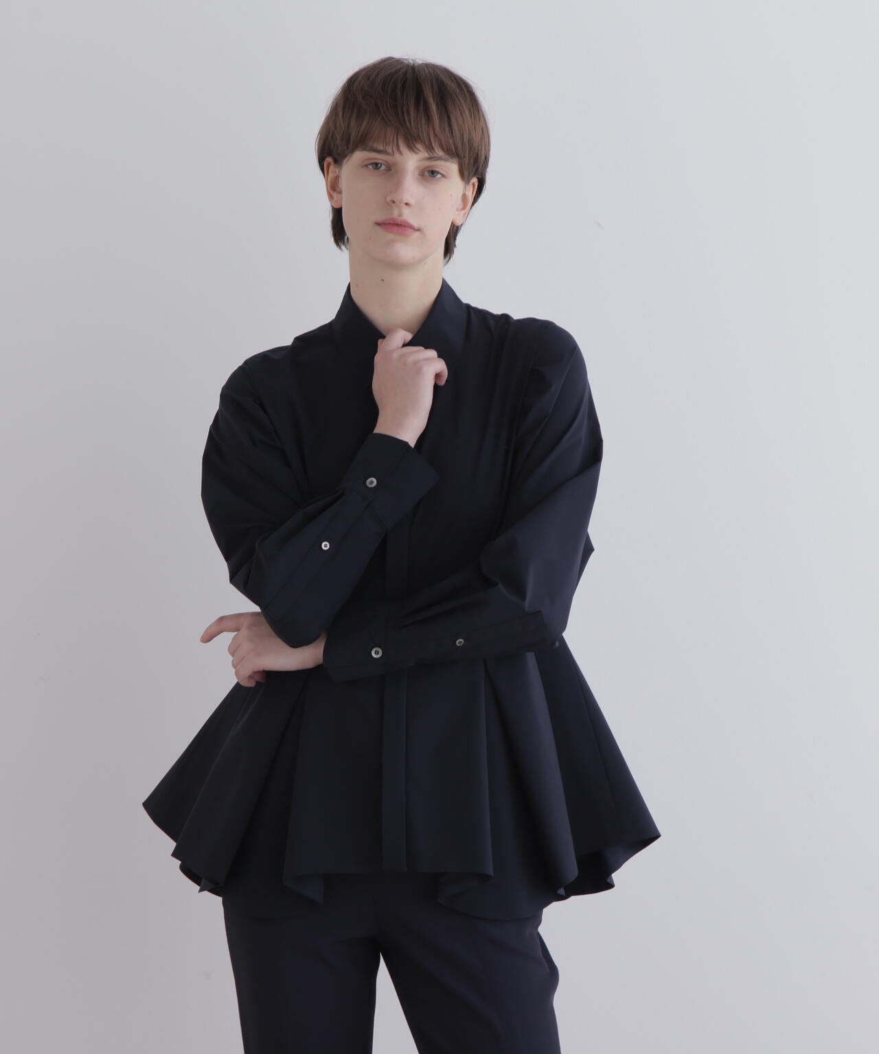 SOLOTEXブロードタックフレアブラウス | LE PHIL（ル フィル