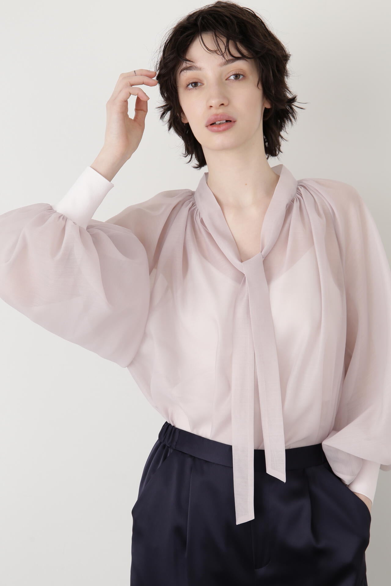 美的 10月号掲載商品】Sheer Organdy Bow-Tie BL | STUMBLY（スタン