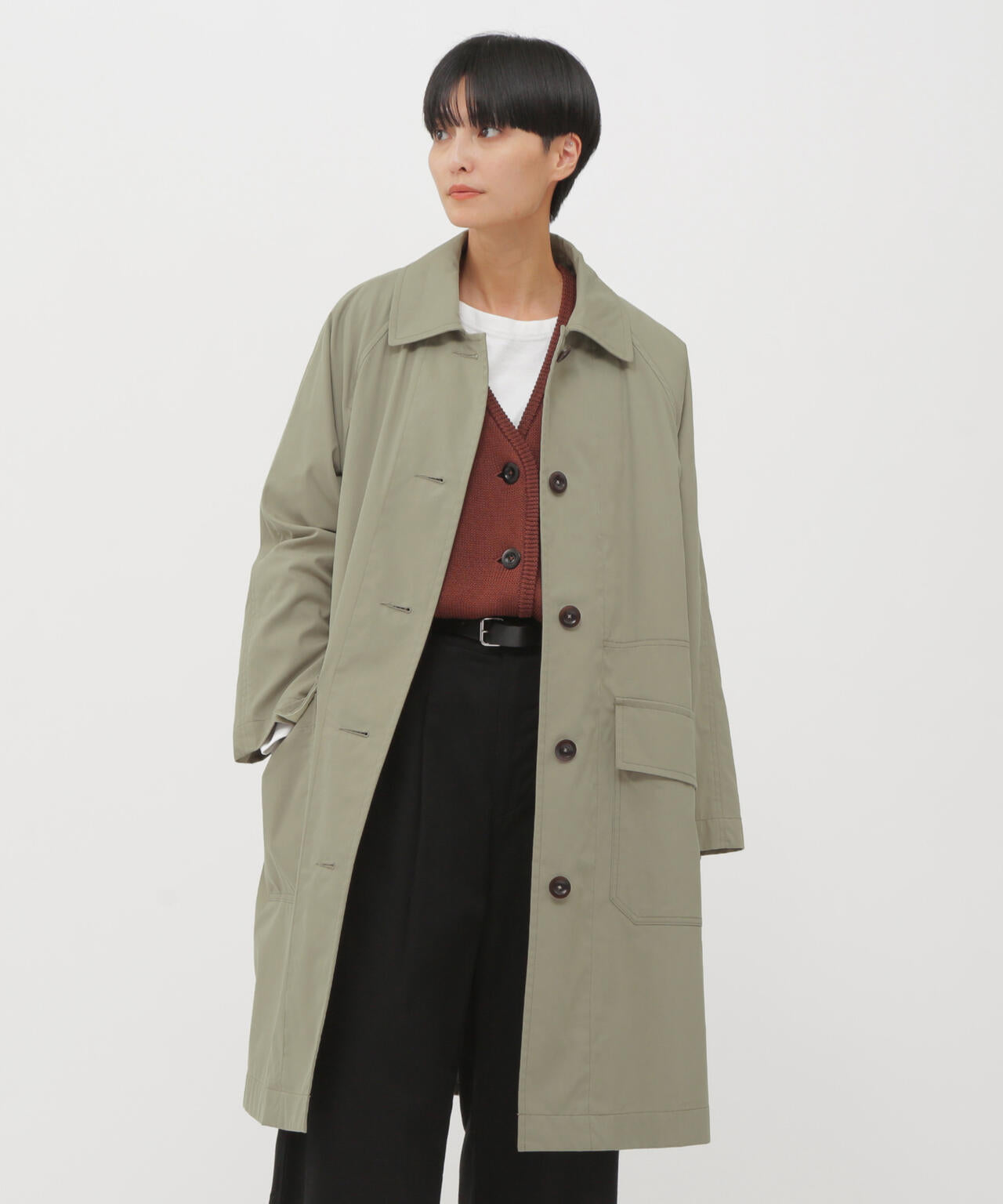 WORN COTTON NYLON COAT | MARGARET HOWELL（マーガレット・ハウエル