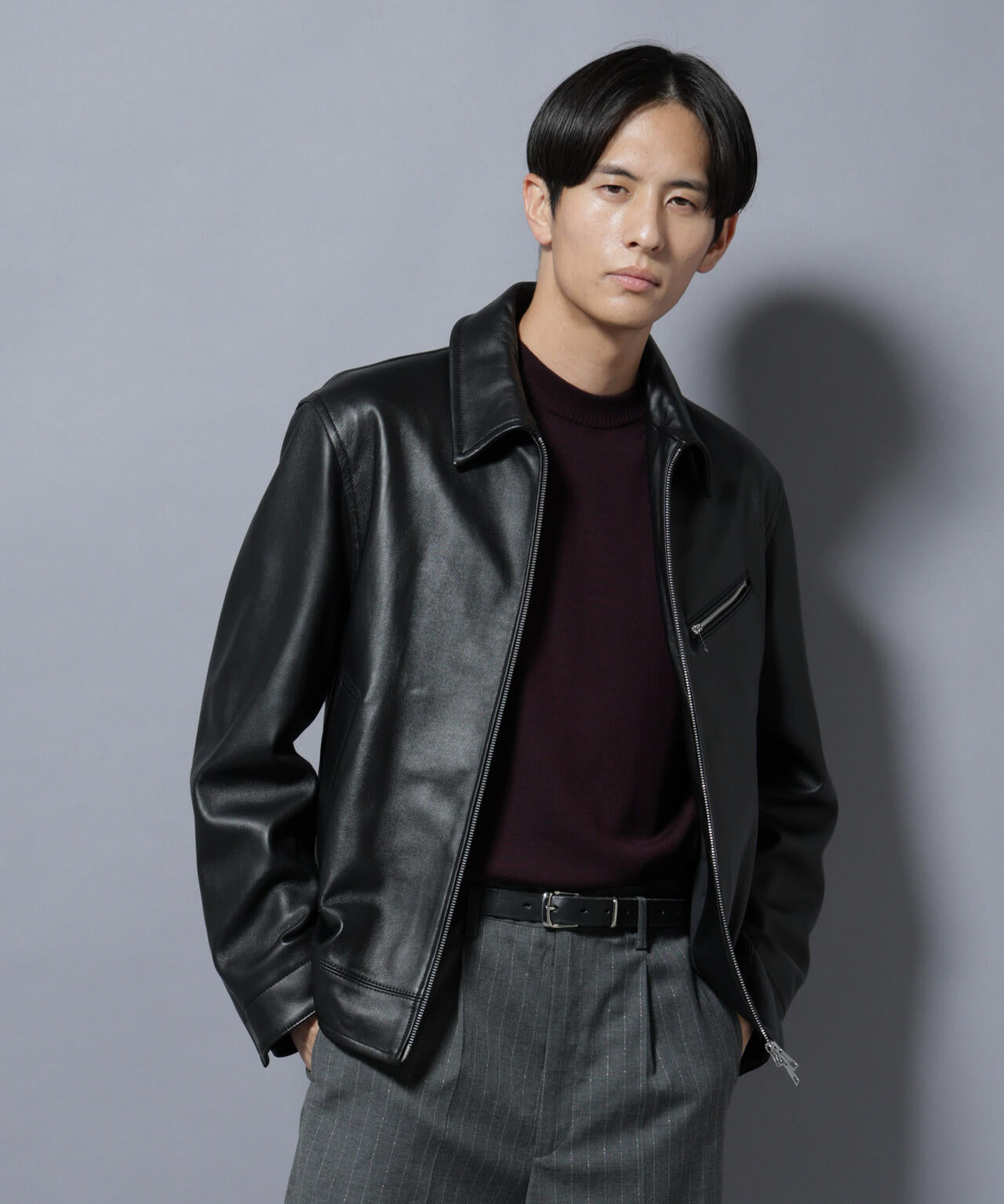 ラムナッパレザーライダースジャケット | NANO universe（ナノ