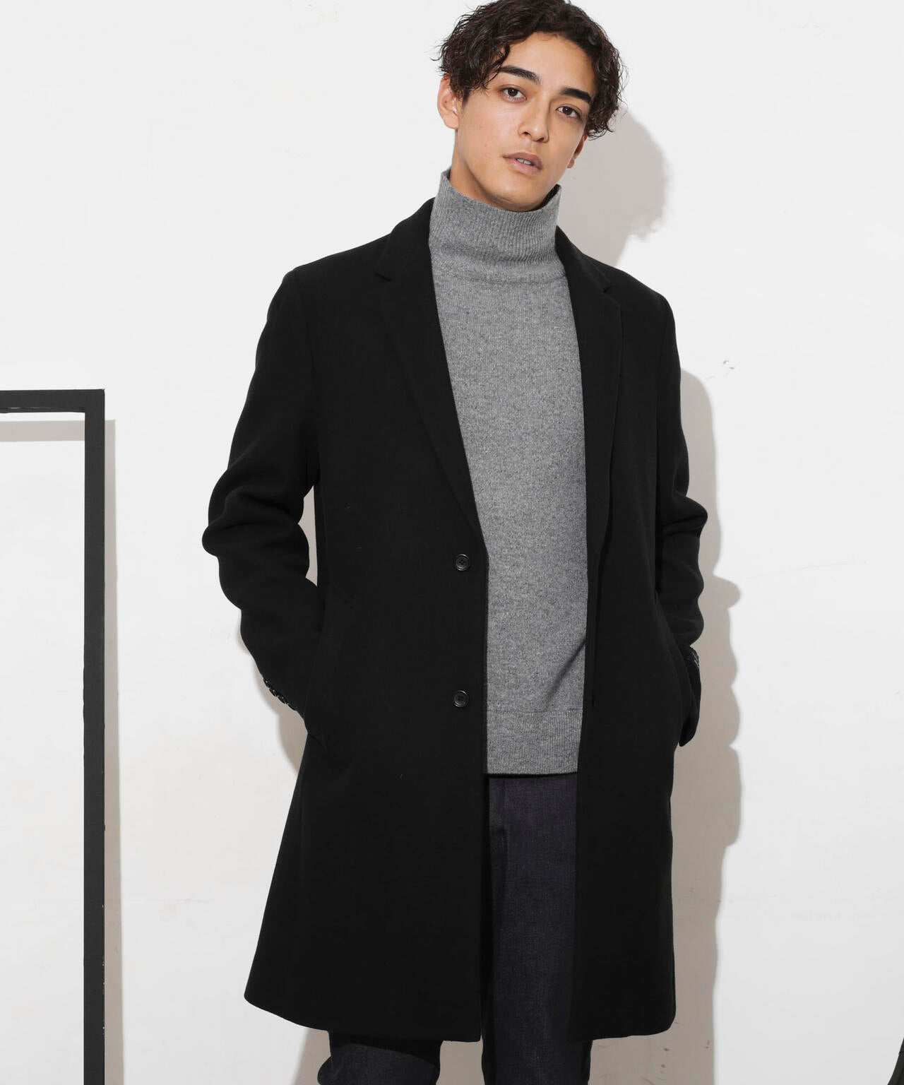 SUPER140'S」ダブルメルトンチェスターフィールドコート | NANO