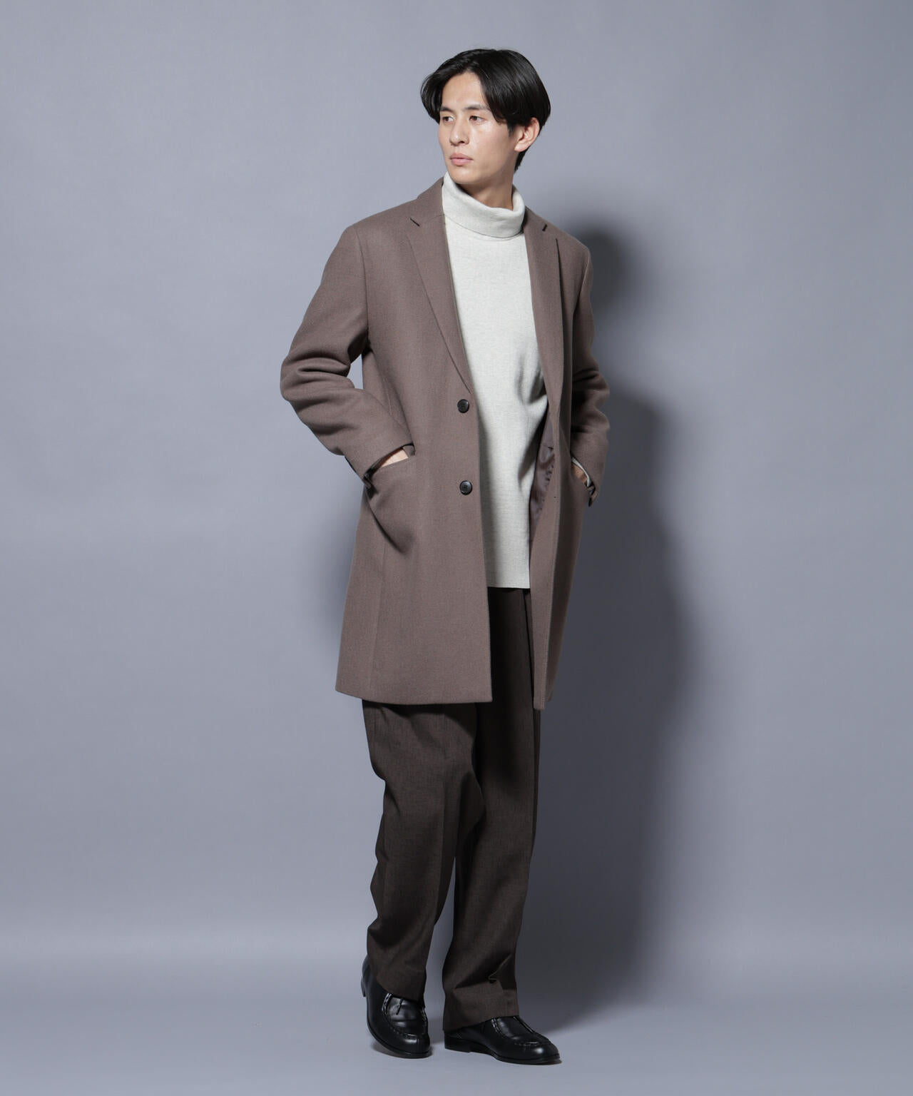 ウール/Nメルトンチェスターコート | NANO universe（ナノ・ユニバース