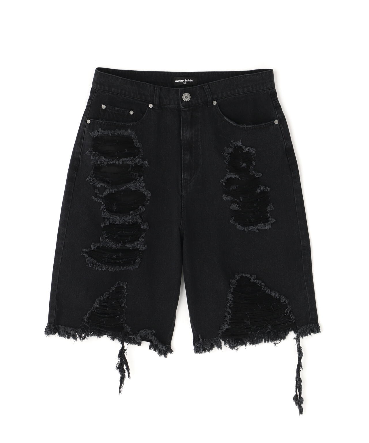 DankeSchon/ダンケシェーン/11oz DAMAGE DENIM SHORTS | L.H.P
