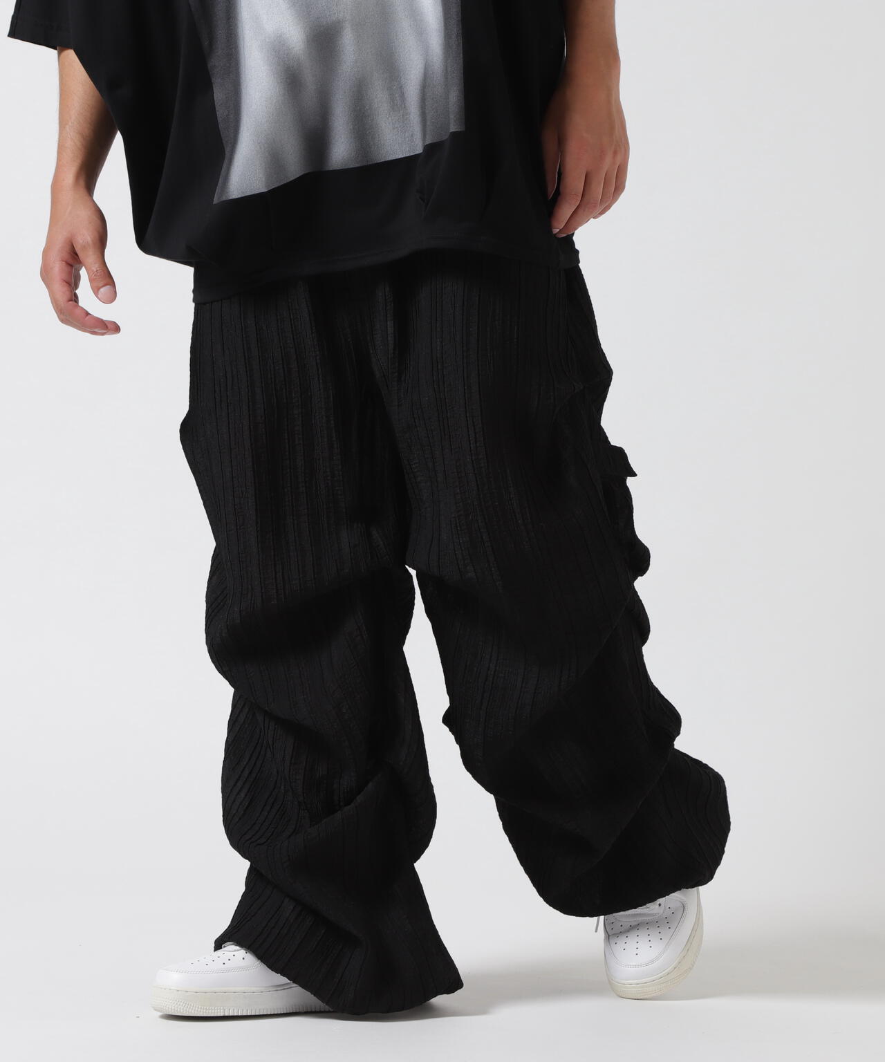 A.F ARTEFACT/エーエフ・アーティファクト/SHEER YORYU TUCK BAGGY