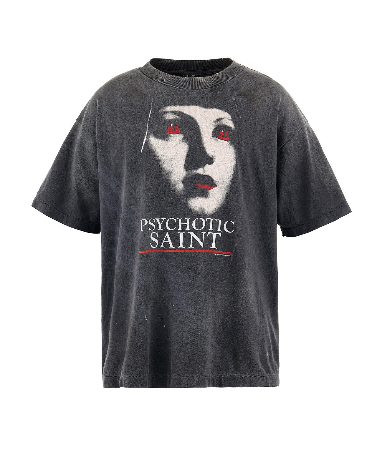 SAINT MICHAEL/セントマイケル/SS TEE / PSYCHOTIC SNT /BLACK | ROYAL