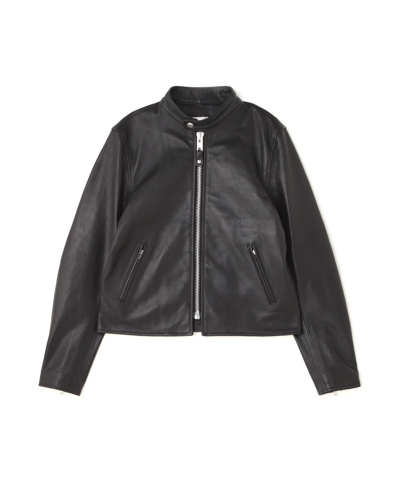 Schott ブラックレザー シングルライダース 40 Schott ブラックレザー