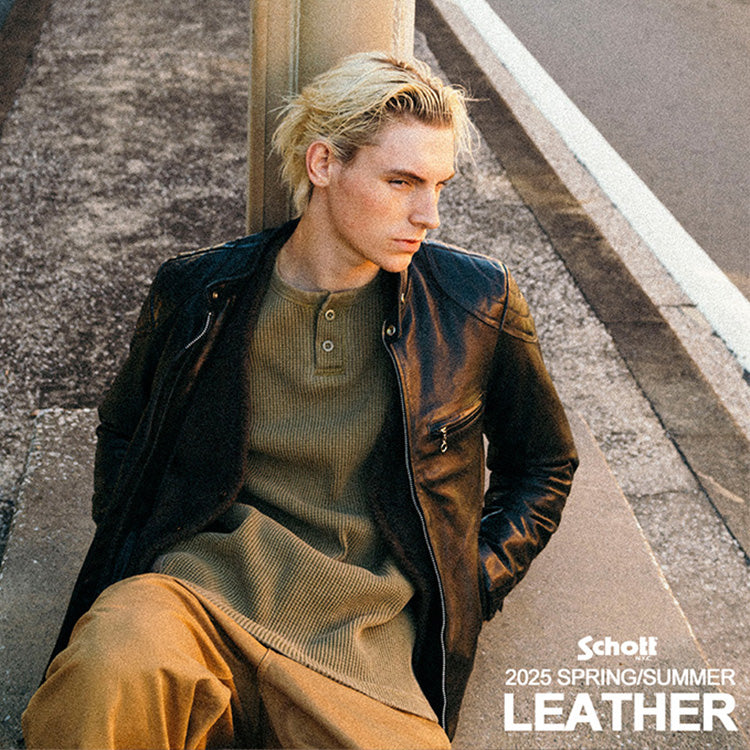 ショット シングル ライダースジャケット 星条旗 ゴートレザー