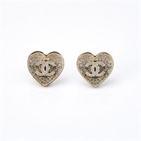 CHANEL ココマーク ハート ピアス ゴールド ブラック シルバー GP