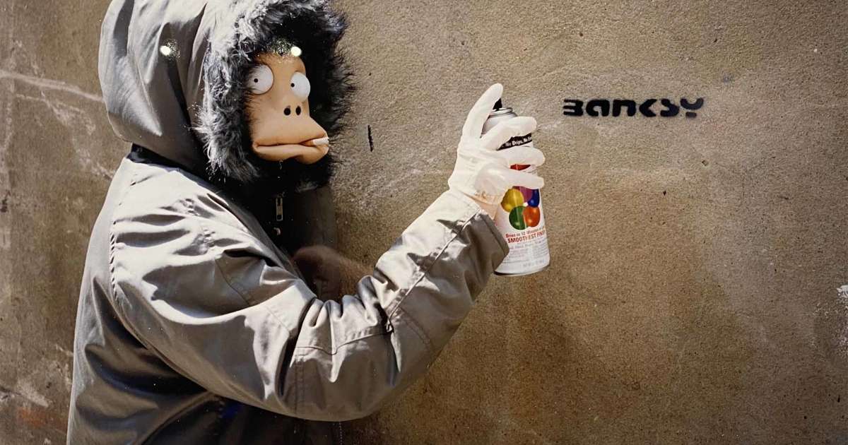 Banksy バンクシー MONKEY MASK SESSION TAG AP James Pfaff「Banksy