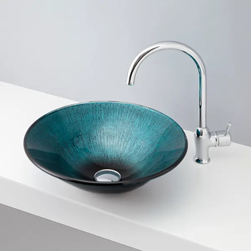 洗面ボウル カラーガラス-07 B155｜おしゃれな洗面ボウル(洗面器)通販