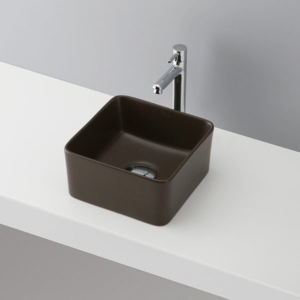 角型手洗いボウル chocolat B198 水栓・排水トラップ・排水金具4点
