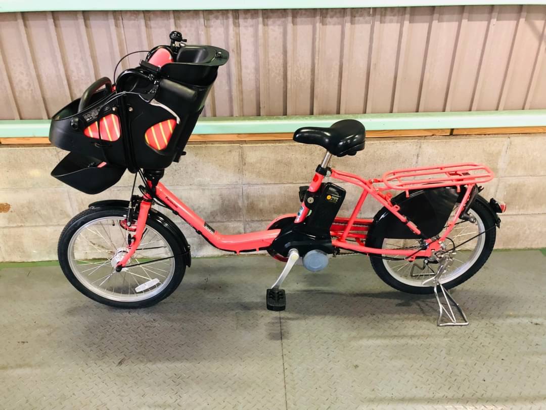 ハッピーピンク！ パナソニック ギュット子供乗せ電動アシスト自転車