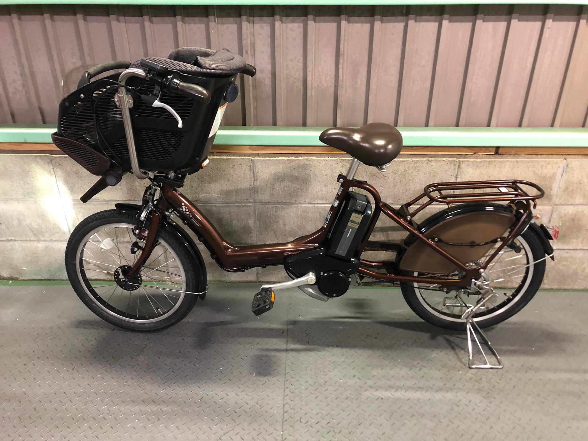 1年保証 送料無料 ブリヂストン 20インチ 3人乗り 電動アシスト自転車