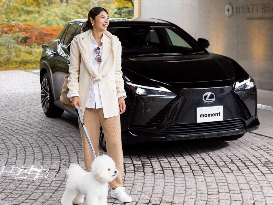 環境に優しいクルマは犬にも優しい・LEXUSのBEV（電気自動車）でドッグ